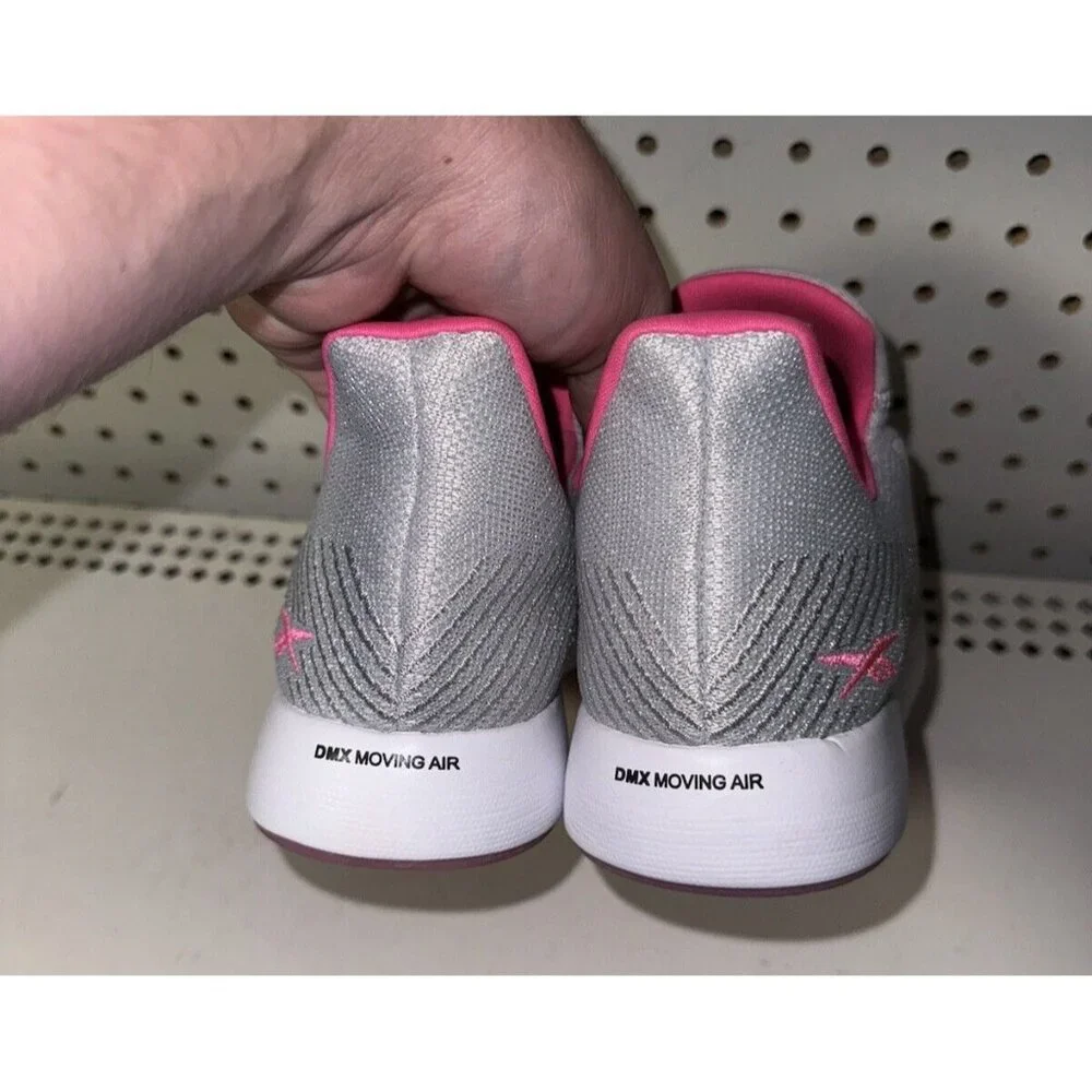 Reebok DMX DailyFit Womens Athletic Slip On Walking Shoes Size 11 Gray Pink
